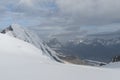 Alpine Alps mountain landscape, Top of Europe Switzerland