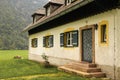 Alpine bavarian house.St Bartholoma.Konigssee.Germany Royalty Free Stock Photo