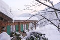 Alpine Cabin in Winter