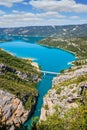 The alpine canyon Verdon spring Royalty Free Stock Photo