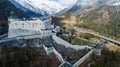 Alpine castle Werfen (Hohenwerfen) near Salzburg, Austrian Alps, Austria Royalty Free Stock Photo