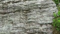 Alpine chalk schist rock from wave structure