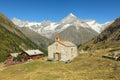 Alpine Chapel, Tasch, Zermatt, Valais, Switzerland Royalty Free Stock Photo