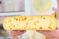 Alpine cheese for sale Royalty Free Stock Photo