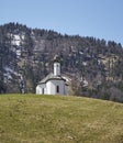 Alpine Church in the Austrian Alps - Stock Photo Royalty Free Stock Photo