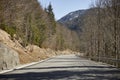 Alpine country road in the Austrian Alps - Stock Photo Royalty Free Stock Photo