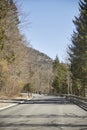 Alpine country road in the Austrian Alps - Stock Photo Royalty Free Stock Photo