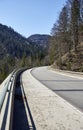 Alpine country road in the Austrian Alps - Stock Photo Royalty Free Stock Photo