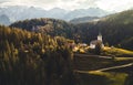 Alpine countryside landscape with high mountains. Kamnik Savinja Alps, Logar valley, Slovenia, Europe. Royalty Free Stock Photo