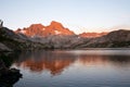 Alpine Glow on Garnet Lake on the John Muir Trail