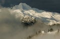 Alpine hut view