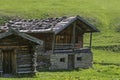 Alpine huts in South Tyrol Royalty Free Stock Photo