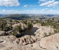 An alpine lake high up in the Colorado Rocky Mountains Royalty Free Stock Photo