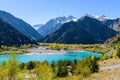Alpine lake Issyk Royalty Free Stock Photo