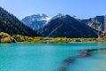 Alpine lake Issyk Royalty Free Stock Photo