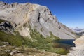 Alpine Lake Landscape View Canadian Rocky Mountains Banff National Park Alberta Royalty Free Stock Photo