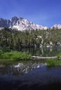 Alpine lake in Sierra Nevada of California Royalty Free Stock Photo