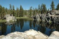 Alpine Lake in the Sierra Nevada's Royalty Free Stock Photo