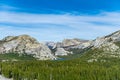 Alpine Lake Tenaya is on the horizon in Yosemite Valley, California Royalty Free Stock Photo