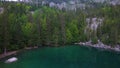 Alpine lake views of Lac Vert chamonix France