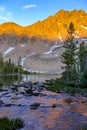 Alpine lake in the White Cloud Wilderness near Sun Valley, Idaho Royalty Free Stock Photo