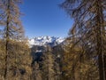 Alpine landscape in autumn in Valgerola Royalty Free Stock Photo