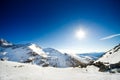 Alpine landscape with copyspace Royalty Free Stock Photo