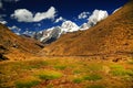 Alpine landscape in Cordiliera Huayhuash Royalty Free Stock Photo
