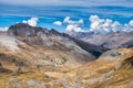 Alpine landscape of the French alps, Col de la Bonette in Provence Alpes, France Royalty Free Stock Photo