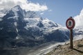 Alpine landscape with Grossglockner peak and Pasterzee glacier Royalty Free Stock Photo