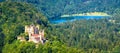 Alpine landscape with Hohenschwangau Castle, Bavaria, Germany Royalty Free Stock Photo