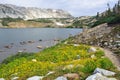 Alpine landscape in the Medicine Bow Mountains of Wyoming Royalty Free Stock Photo