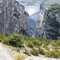 Alpine landscape in southeastern France. Royalty Free Stock Photo
