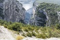 Alpine landscape in southeastern France. Royalty Free Stock Photo