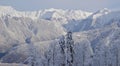 The Alpine landscape to Esto-Sadok (Sochi, Russia).