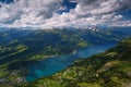 Alpine landscape, Walensee lake, Switzerland Royalty Free Stock Photo