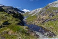 Alpine looking landscape with a mountain lake on a nice sunny summer day, Frafjordheiane, Norway Royalty Free Stock Photo