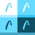 Alpine Mountain in the Form of a Letter A