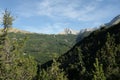 Alpine mountain in France Royalty Free Stock Photo