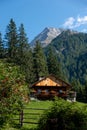 Alpine mountain home in Bergeralm near Rasen-Antholz (Anterselva) in summer