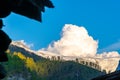 Alpine mountain landscape above Val Herens in Switzerland