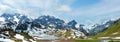 Alpine mountain panorama Vorarlberg,Austria Royalty Free Stock Photo