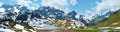 Alpine mountain panorama (Vorarlberg,Austria) Royalty Free Stock Photo