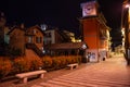 Ponte di Legno by night, Valle Camonica valley, Lombardy Italy. Royalty Free Stock Photo