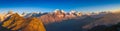 Alpine Panorama: Eiger North Face, Swiss Alps Royalty Free Stock Photo