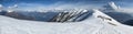 Alpine panorama Royalty Free Stock Photo