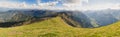 Alpine panorama Royalty Free Stock Photo