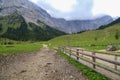 Alpine pastures and meadows in the Austrian Alps Royalty Free Stock Photo