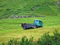 Alpine pastures and meadows in the Sernftal valley Royalty Free Stock Photo