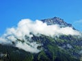 Alpine peak Chli WindgÃÂ¤llen above the Maderanertal valley Royalty Free Stock Photo